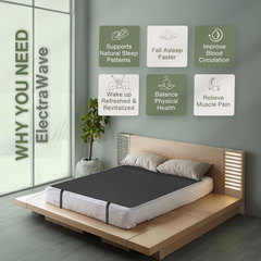ELECTRAWAVE Grounding Mattress Cover Pad, Reduce Pain, Sleep Better and Promote Natural Wellness
